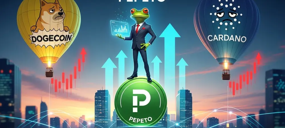 Pepeto Leads Crypto Market Shift as Dogecoin and Cardano Stall