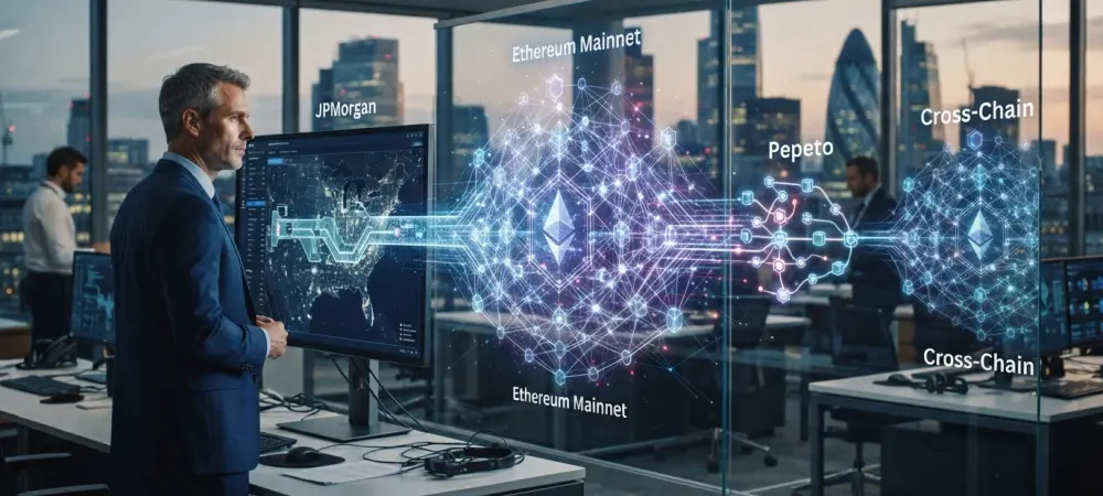 JPMorgan Joins Ethereum Mainnet as Pepeto Advances Cross-Chain
